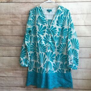 SOUTHERN‎ FROCK MINI DRESS WITH EYELET HEM